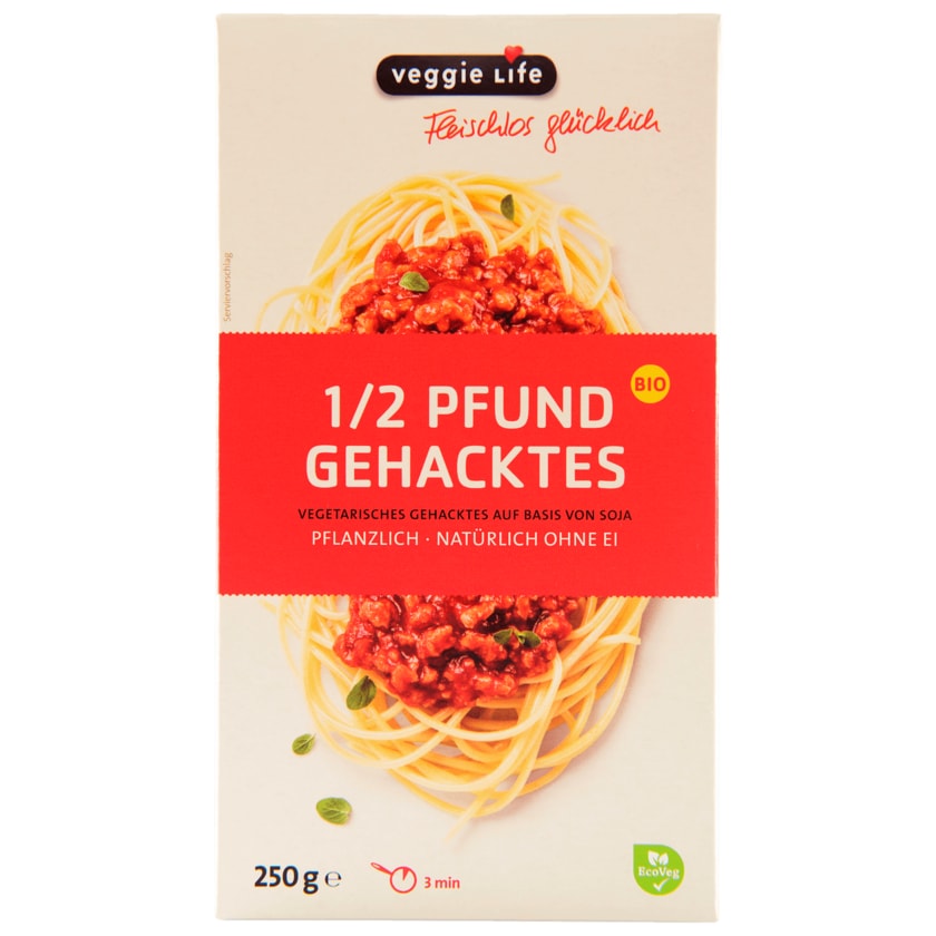 Veggie Life Bio 1/2 Pfund Gehacktes vegan 250g